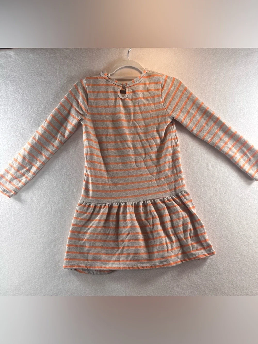 Gymboree Girls Size 14 Sequin Pumpkin Striped Fall Dress